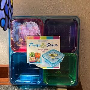 EZ-Freeze Freeze & Serve keeps food cold! The cool way to entertain for party’s!